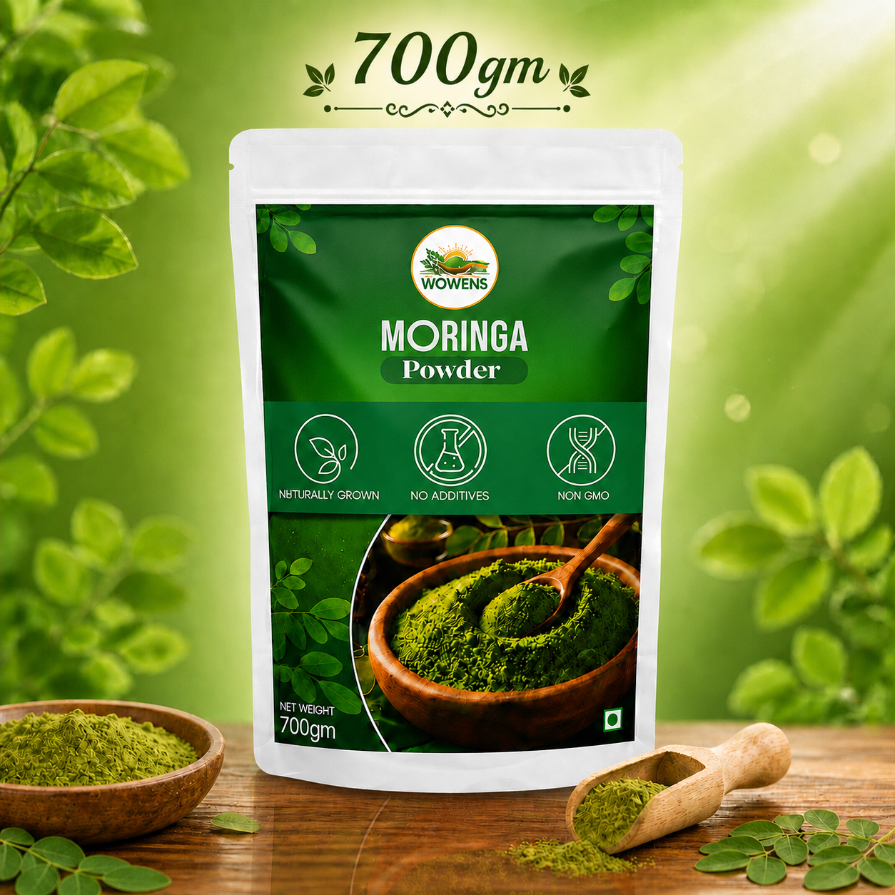 Wowens Organic Moringa Powder -700g